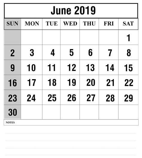 2019 Blank Calendar Excel Template Best Printable Calendar