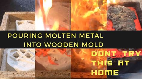 Metal Casting In Wooden Mold Melting Brass Into Massive Ingot 1080p With Big Fail Youtube