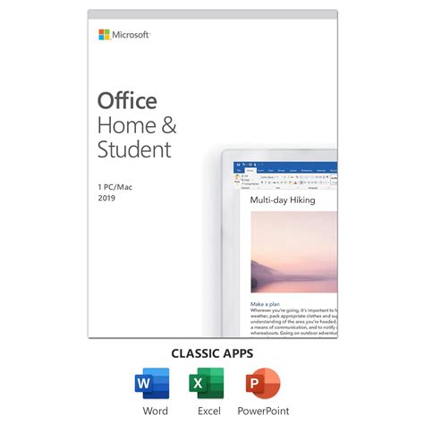 Microsoft Office 2019 Home And Student Box Pack 1 Pcmac