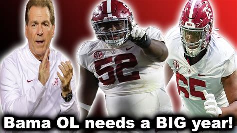 Alabama Football Alabama Needs Big Year From The Offensive Line Bama Done In The Transfer