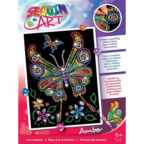 Sequin Art Sequin Amber The Butterfly Junior Craft And Hobbies From