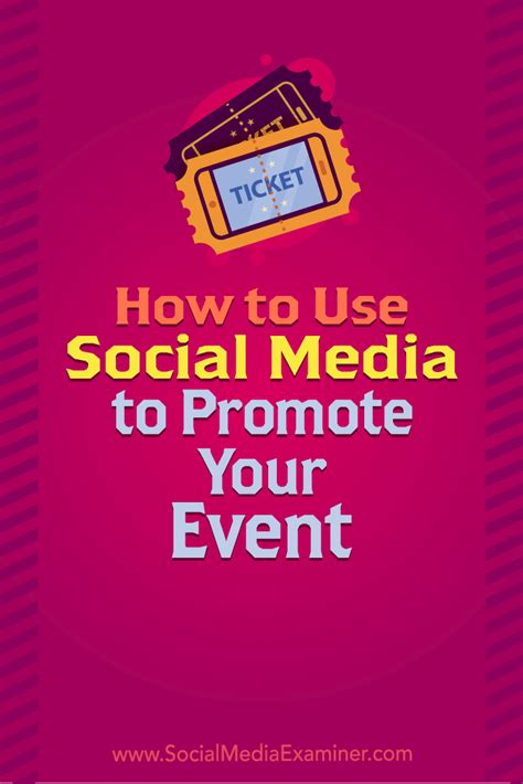 How To Use Social Media To Promote Your Event Social Media Examiner