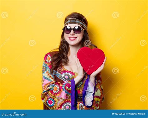 Young Hippie Girl With Sunglasses Stock Image Image Of Retro Female