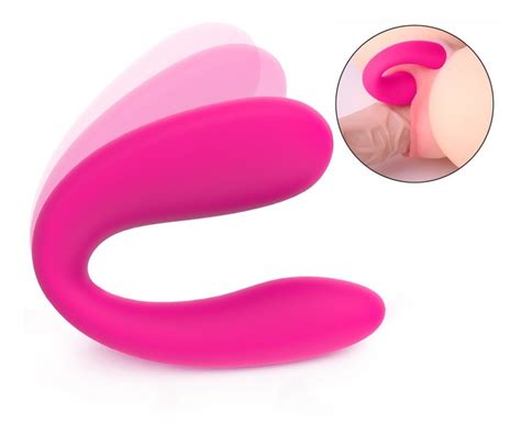 Vibrador Poderoso Con Diseño U Estimula Punto G Dildo Rosa Meses Sin Intereses