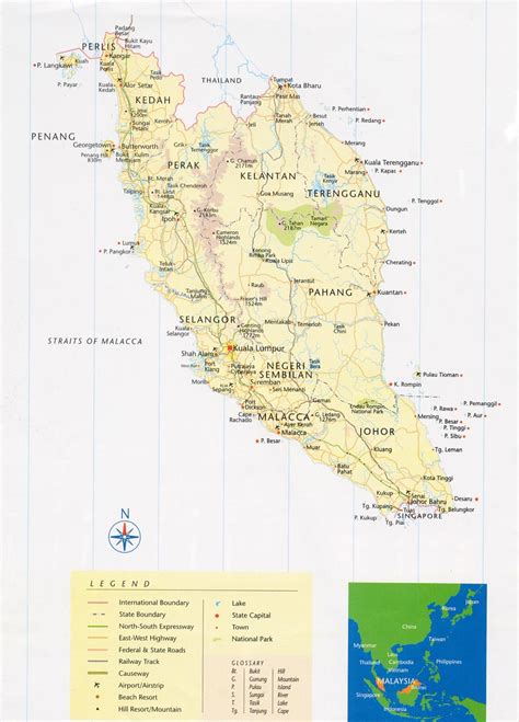 Map Of Peninsular Malaysia