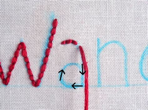 How To Embroider Letters By Hand Part Wandering Threads