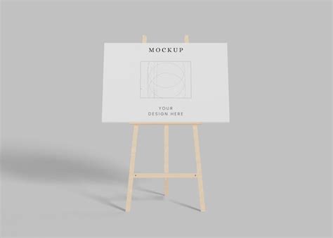 Premium Psd Wooden Easels Or Painting Art Boards