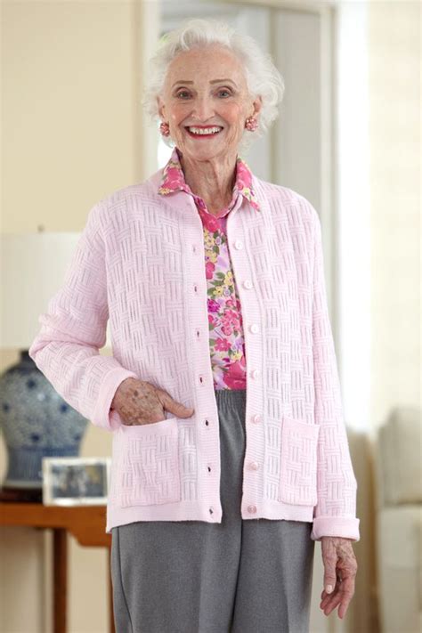 Cardigan Sweater With Pockets Adaptive Clothing For Seniors Disabled