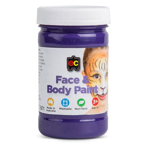 Ec Face And Body Paint Purple 175ml Face Paint