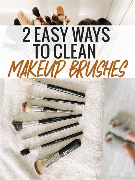 How To Clean Your Makeup Brushes And Sponges 2 Easy Ways Meg O On