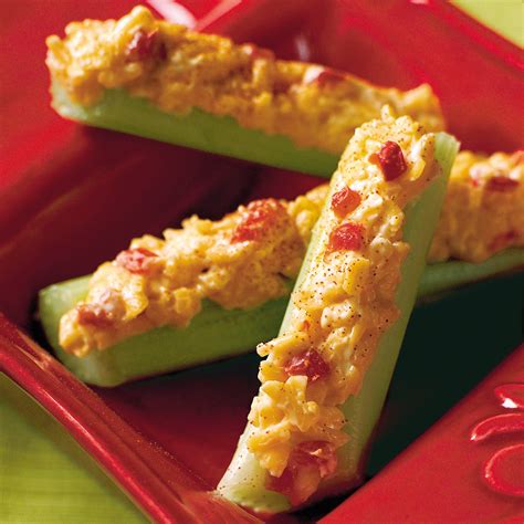 light pimiento cheese stuffed celery recipe myrecipes