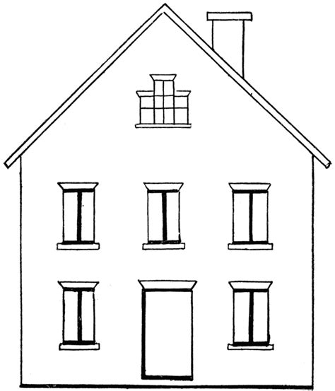 See more ideas about house drawing, illustration art, illustration. House Clipart Coloring Black White - Clipartion.com