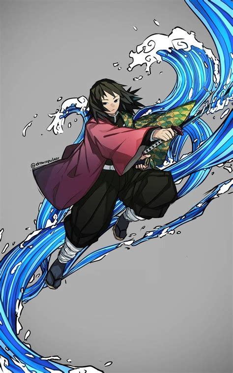 Giyuu Tomioka From Demon Slayer Kimetsu No Yaiba By Drawrepulser Anime