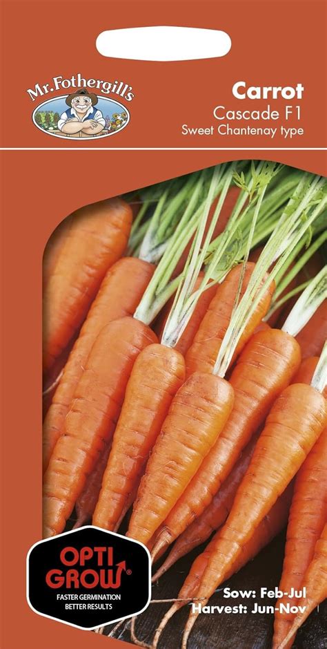 Optigrow Mr Fothergills Vegetable Carrot Cascade F1 350 Seeds