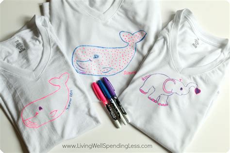 Easy And Fun Diy Sharpie T Shirts Living Well Spending Less