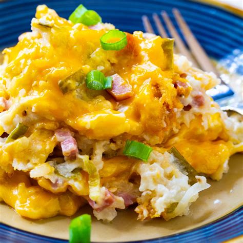 Ham And Cheese Hash Brown Casserole Spicy Southern Kitchen