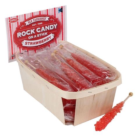 Extra Large Rock Candy Sticks 18 Red Rock Candy Sticks Strawberry