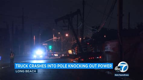 Tow Truck Crash Causes Power Outage In Long Beach Driver Arrested
