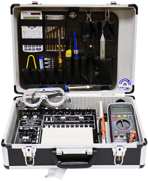 Digital ic trainer, students can easily test mini digital circuits on this kit. Elenco Deluxe Digital Analog Trainer With Tools - XK700T