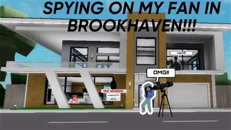 Spying On My Fan In Brookhaven Blue Mushroom Youtube