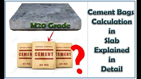 How To Find Number Of Bags Of Cement For Concreting Works Explained In