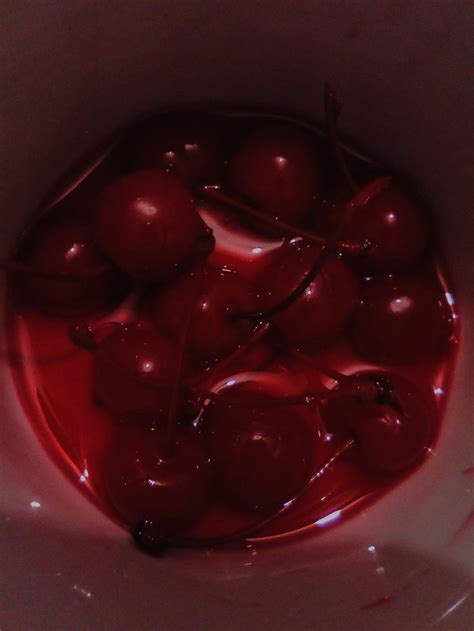 Cherry 🍒 Cherry Dark Aesthetic Food