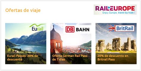 20 De Descuento En Pases De Tren German Britrail Y Eurail Info Viajera