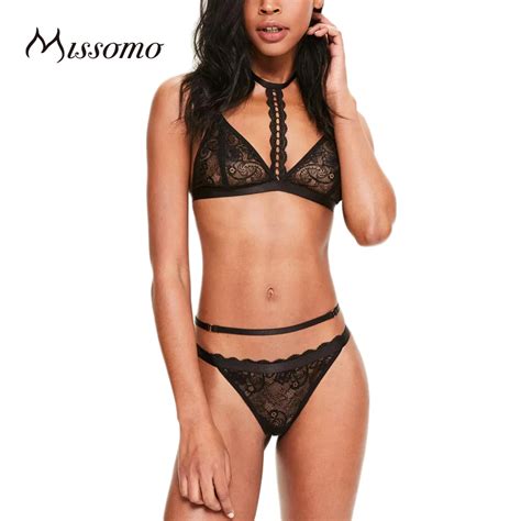 missomo 2017 new fashion women black sexy push up lace wireless bralettes semi sheer underwear