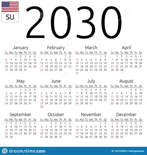 Agenda 2030 Engels Zondag Vector Illustratie Illustration Of