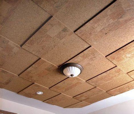 Waxing brings out the texture and color in cork as well as. Cork ceiling panels - look great and help with acoustics ...