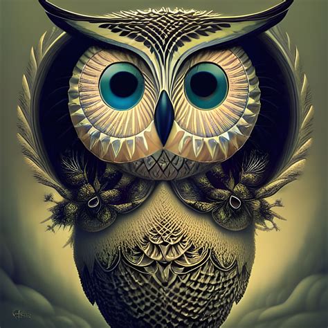 Fractal Owl Ai Generated Artwork Nightcafe Creator