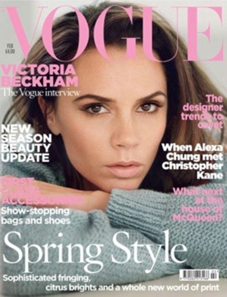 My Relationship With Football Victoria Beckhams British Vogue Cover