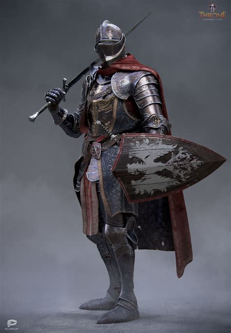 Artstation Knight Alex Vasin Knight Armor Fantasy Characters Knight