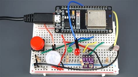 Esp32 Iot Shield Pcb With Dashboard For Outputs And Sensors Random