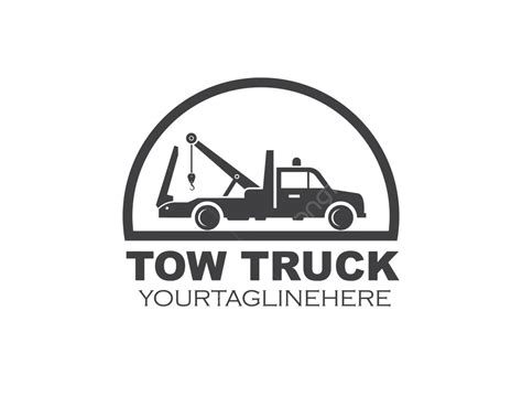 Tow Truck Vector Icon Logo Design Wrecker Road Accident Vector Wrecker