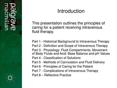Ppt Intravenous Therapy Powerpoint Presentation Free Download Id