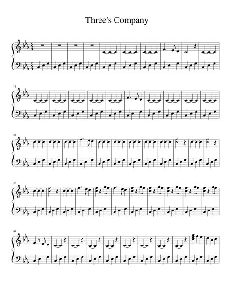 Minortriplets Sheet Music For Piano Solo