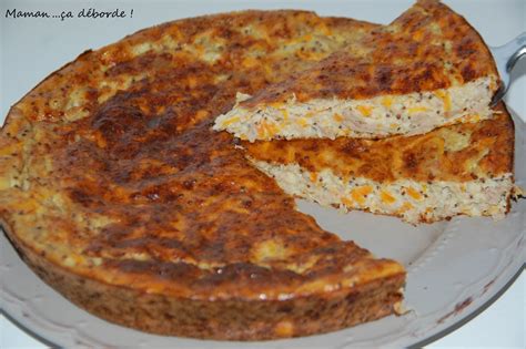Quiche sans pâte au thon et moutarde à lancienne