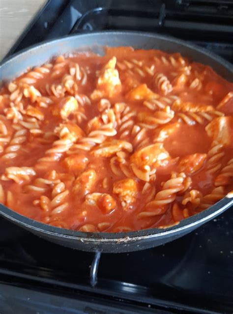 Creamy Roasted Red Pepper Chicken Pasta Recipe Image By Maureen