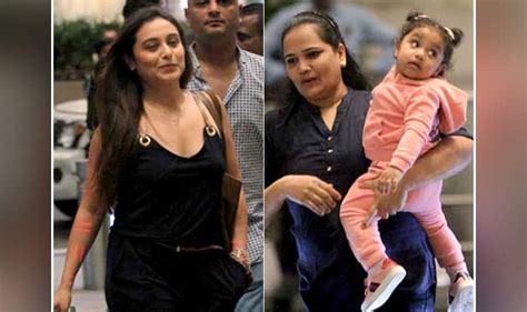 Rani Mukerji Is All Smiles For The Paparazzi While Her Daughter Adira Is Fascinated With All