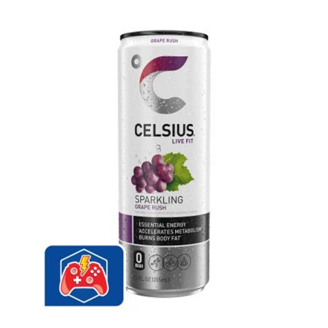 Celsius® Sparkling Grape Rush Energy Drink Can 12 Fl Oz Dillons Food