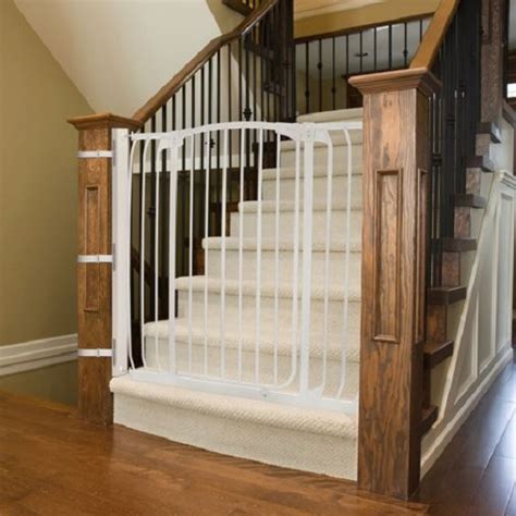 While we're on the topic of safety gates for stairs with banisters, here's another product to consider. Dreambaby Extra Tall Baby Gate Adaptor Panel for Safety ...