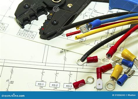 Electrical Wiring Stock Image Image Of Connections Cutter 31836243