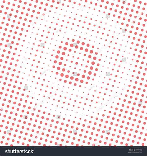 Red Dotted Circle Vector 7290175 Shutterstock