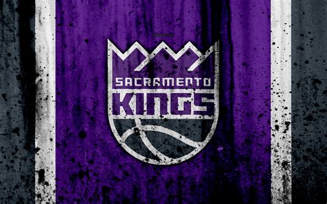 Scarica Sfondi K Sacramento Kings Grunge Nba Basket Club La Western Conference Usa