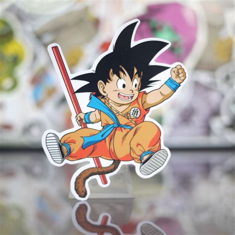 The initial manga, written and illustrated by toriyama, was serialized in weekly shōnen jump from 1984 to 1995, with the 519 individual chapters collected into 42 tankōbon volumes by its publisher shueisha. Dragon Ball Son Goku Jumping Pose Sticker | Dragon ball, Skateboard stickers, Jumping poses