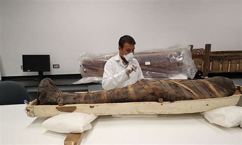 egypt displays restoration work of king tutankhamun s golden coffin gulftoday