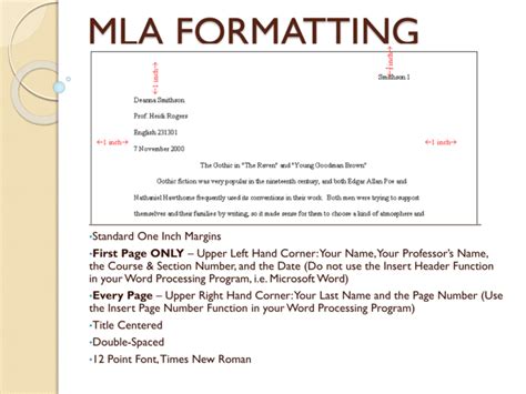 Mla Formatting