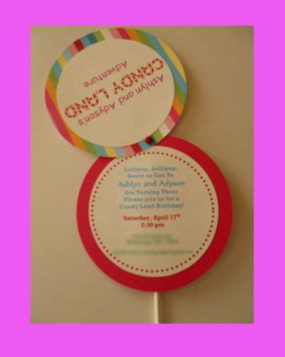 9 Types Of Parties Divine Party Concepts Candyland Invitations