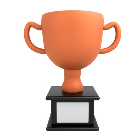 3d Icon Trophy With Bronze 9847880 Png